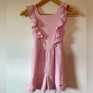 Little Girls Pink Tahari Romper
